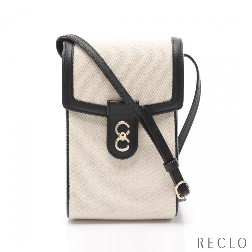 カフネ CAFUNE TRUNK BOX フォンポーチ ショルダーバッグ キャンバス 