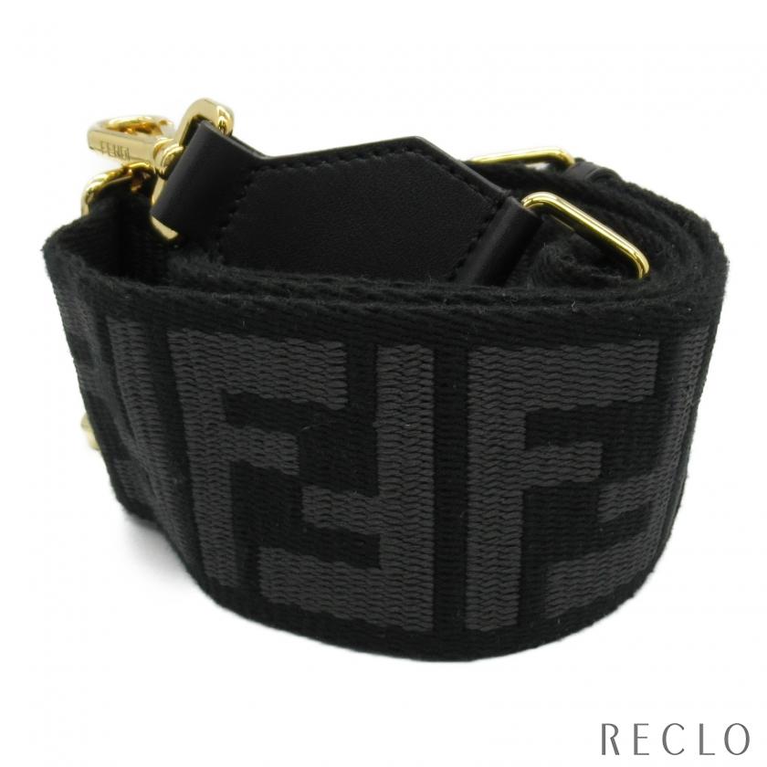 FENDI フェンディ ショルダーストラップ キャンバス GP（ゴールド 