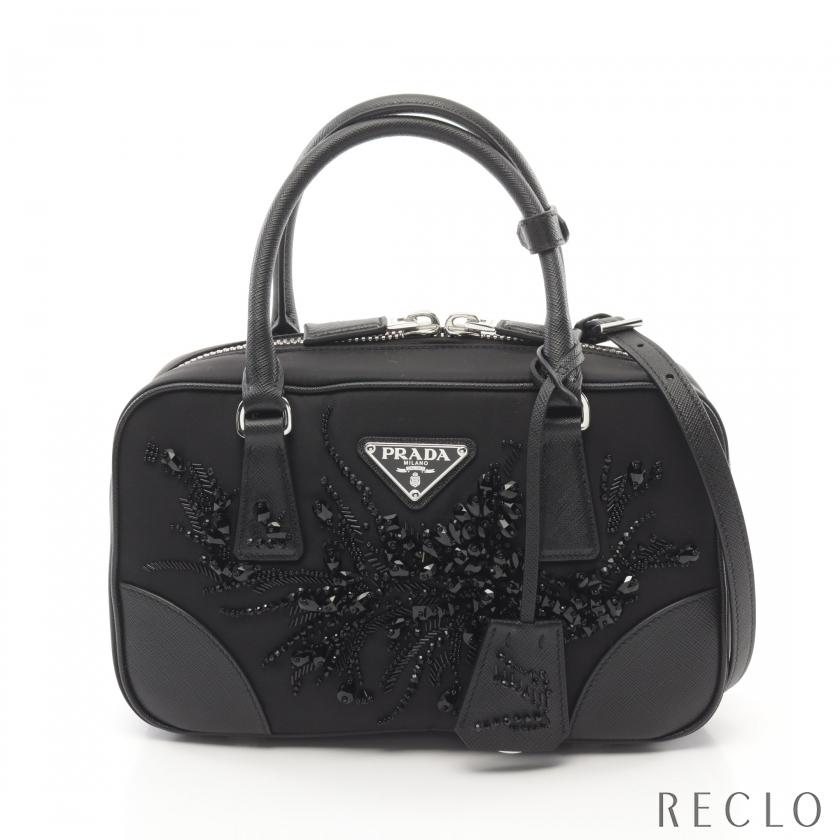 PRADA ブラック ナイロンバック 2way TESSUTO+SAFFIAN PRADA ブラック ナイロンバック 2way TESSUTO+SAFFIAN PRADA ブラック