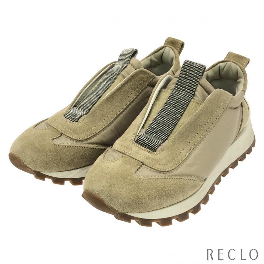 ブルネロクチネリ Brunello Cucinelli スニーカー スニーカー 靴 レディース ベージュ系 【中古】 BRUNELLO CUCINELLI（ブルネロクチネリ） スニーカー スニーカー