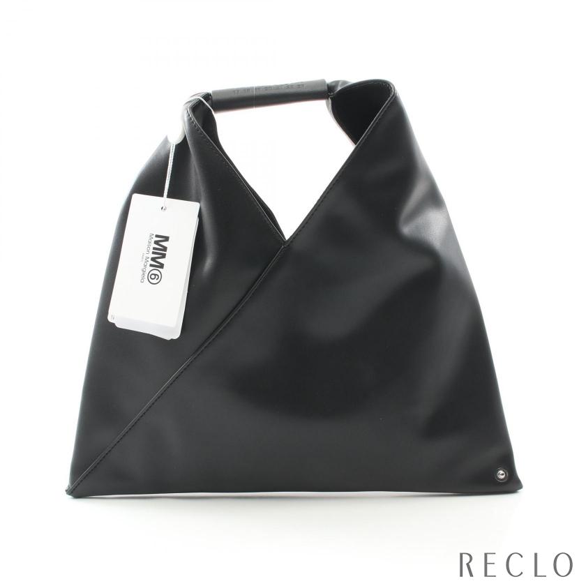 MM6 Maison Margiela ブラックレザー ハンドバッグ エムエムシックス メゾン マルジェラ MM6 Maison Margiela