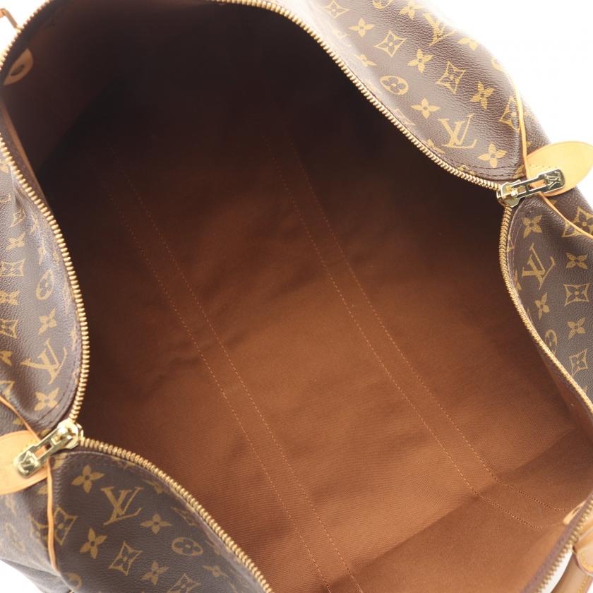 美品✨ルイヴィトン キーポル55 モノグラム ボストンバッグPVC M41424 ルイヴィトン モノグラム キーポル55 USA製 ブラウン M41424