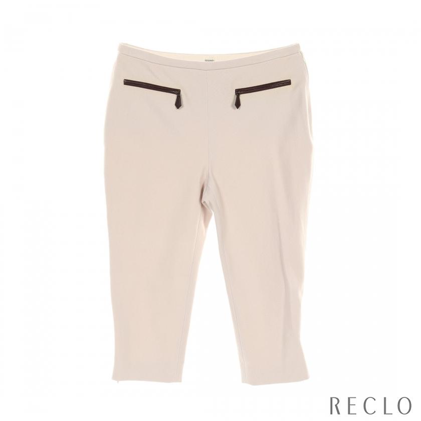 HERMES エルメス パンツ ウール グレーベージュ 70403DN レディース  