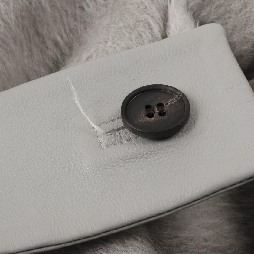 ebure エブール　ボンディング　コート　ノーカラー　グレー 38 ebure エブール ボンディング コート ノーカラー グレー 38