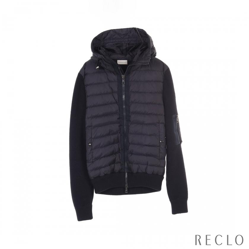 MONCLER モンクレール カーディガン ダウンジャケット ナイロン ウール 