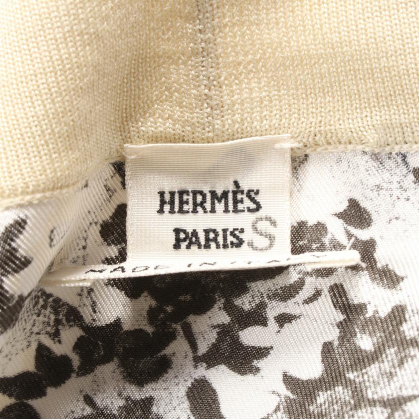 HERMES エルメス ツイルレーヌ ロング カーディガン アニマル柄 HERMES エルメス ツイルレーヌ ロング カーディガン アニマル柄