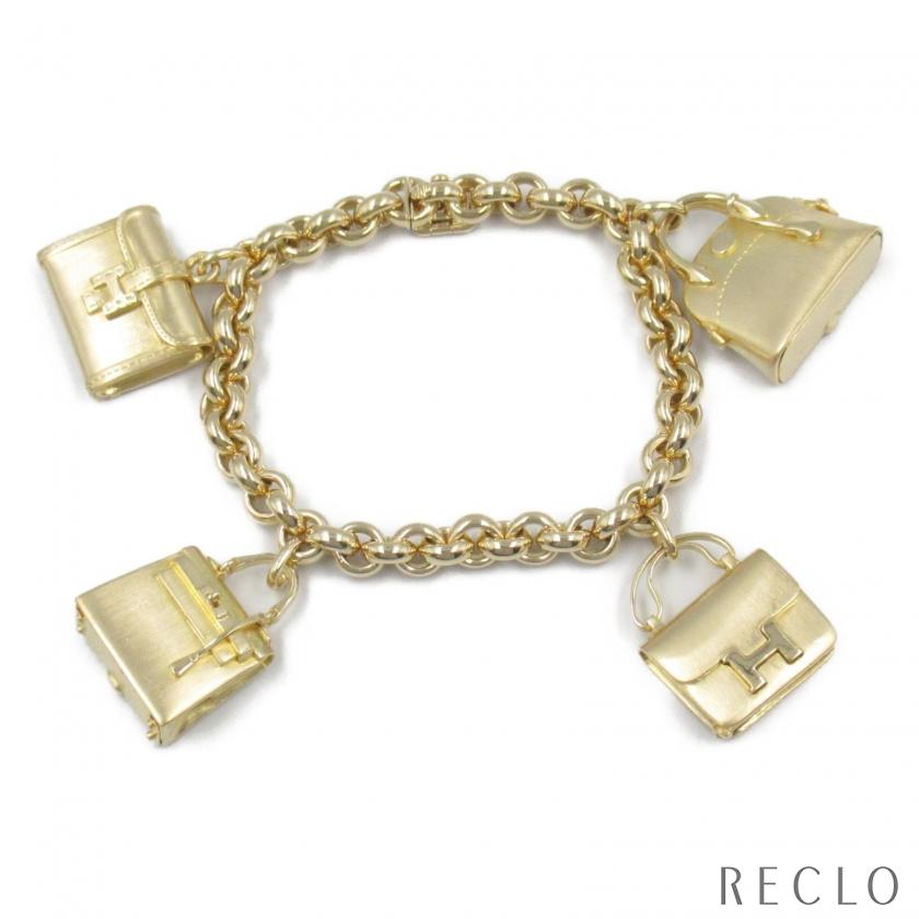 HERMES ゴールドリラチャーム 箱付き HERMES（エルメス） バックチャーム ブレスレット ブレスレット K18