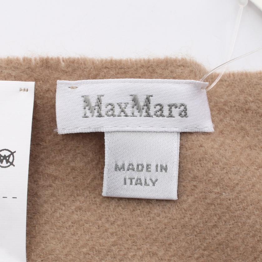 Max Mara マックスマーラ BACI ストール ロゴ刺繍 カシミヤ