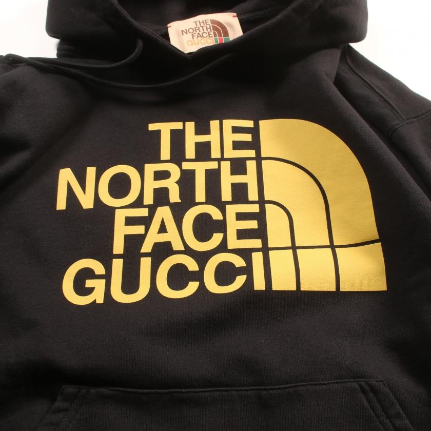 グッチ GUCCI × THE NORTH FACE ロゴプリント プルオーバー