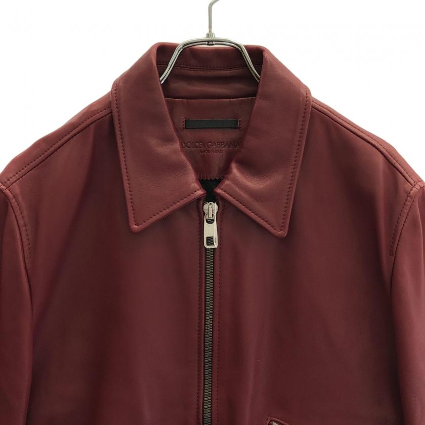 ドルチェアンドガッバーナ DOLCE&GABBANA ジャケット レザージャケット 
