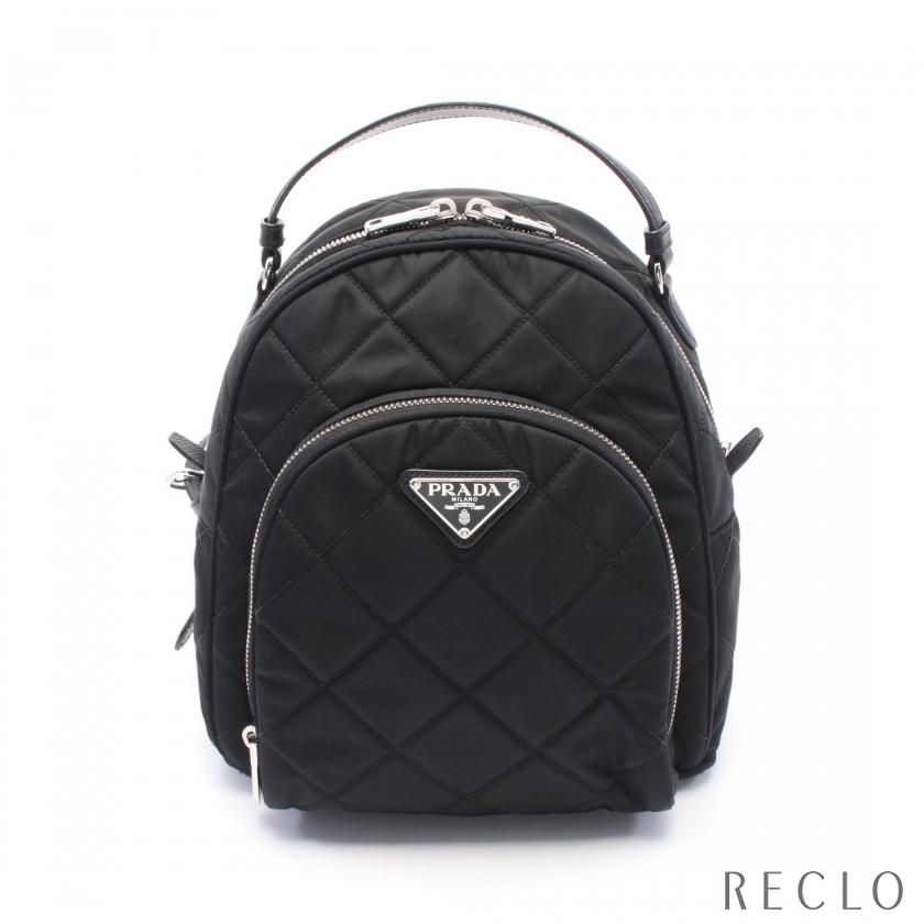 PRADA インプントゥ　テスート　レザー　リュック　ブラック　1BZ066 PRADA プラダ TESSUTO IMPUNTU バックパック リュックサック ナイロン