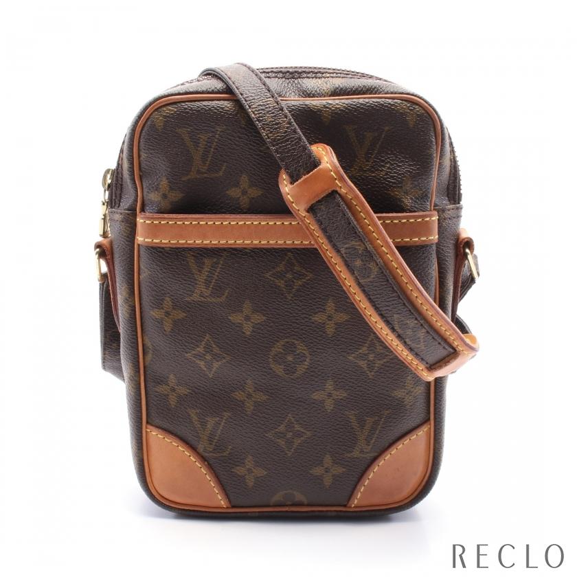 ルイヴィトン　ショルダーバッグ　ダヌーブ　モノグラム　ブラウン　ヌメ革　PVC LOUIS VUITTON ルイヴィトン ダヌーブ モノグラム ショルダーバッグ