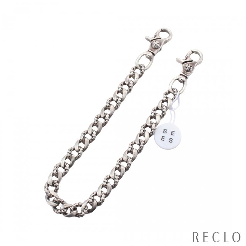 クロムハーツ CHROME HEARTS ファンシー ロング 2クリップ ファンシー ウォレットチェーン キーホルダー アクセサリー SV925 メンズ シルバー系 【中古】 CHROME HEARTS（クロムハーツ） ファンシー ロング 2クリップ