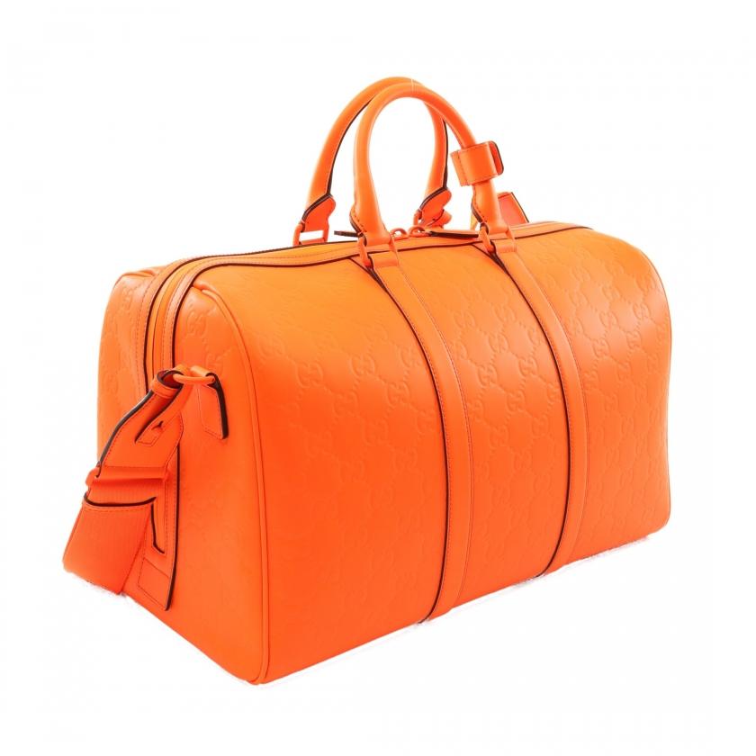 GUCCI グッチ ラバーエフェクト ミディアム ダッフルバッグ