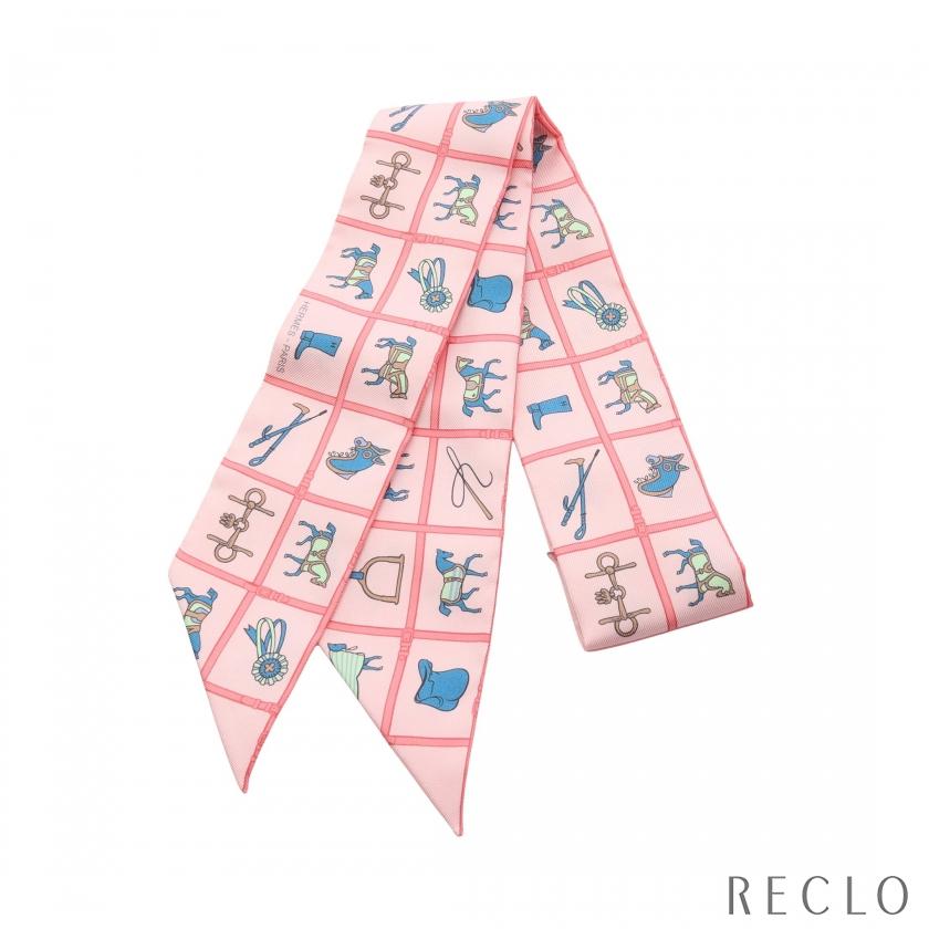 エルメス HERMES ツイリー Couvertures et Tenues de Jour ローズ  