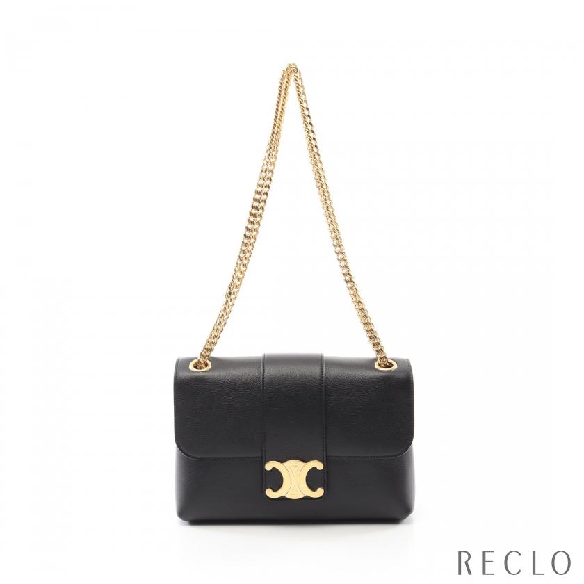 CELINE（セリーヌ） ヴィクトワール ミディアム Wチェーンショルダー