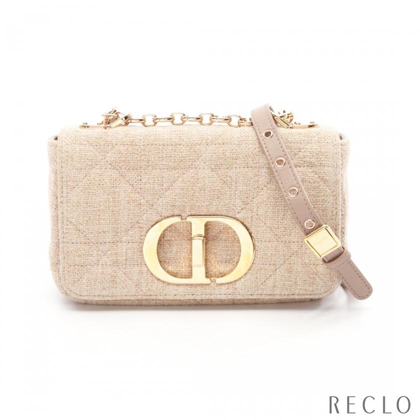 Christian Dior クリスチャンディオール カロ スモール ツイード