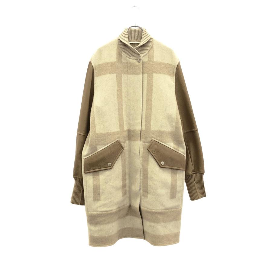 HERMES（エルメス） コート コート カシミヤ ベージュ レディース 中古