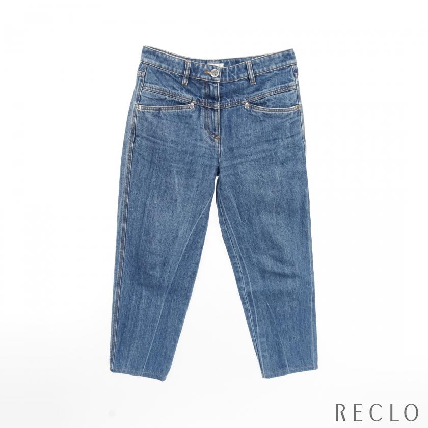 CHANEL（シャネル） ココマーク デニムパンツ コットン ブルー  