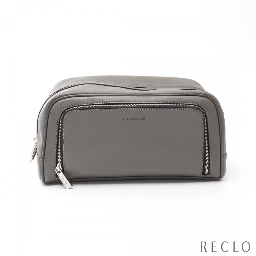 COACH（コーチ） 爆買 セカンドバッグ レザー グレー ボックス F93320