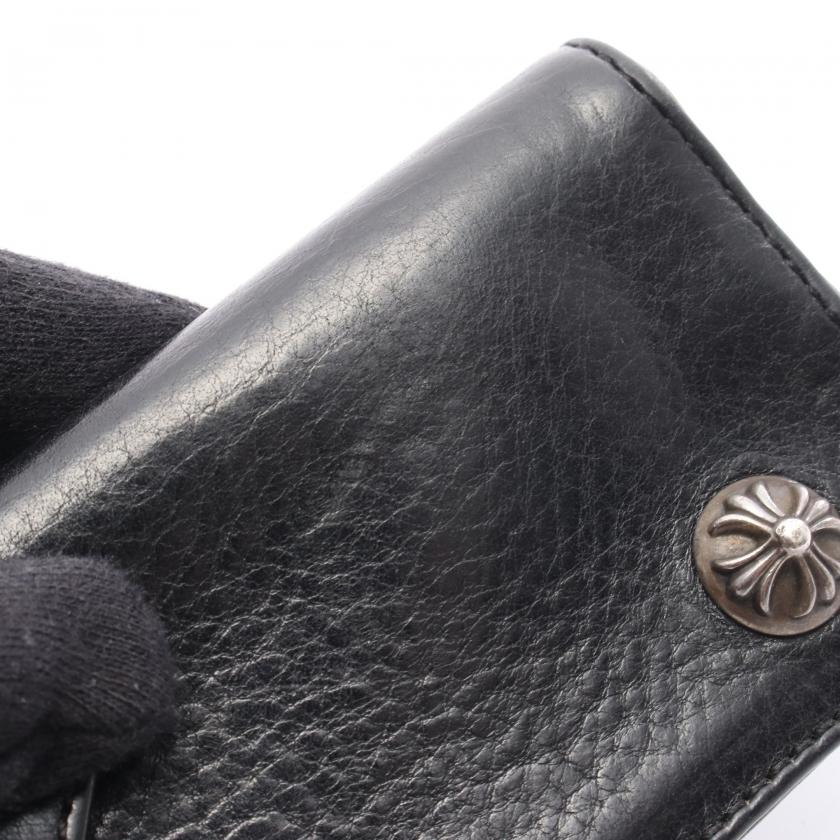 クロムハーツ Chrome Hearts キーケース レザー ブラック メンズ