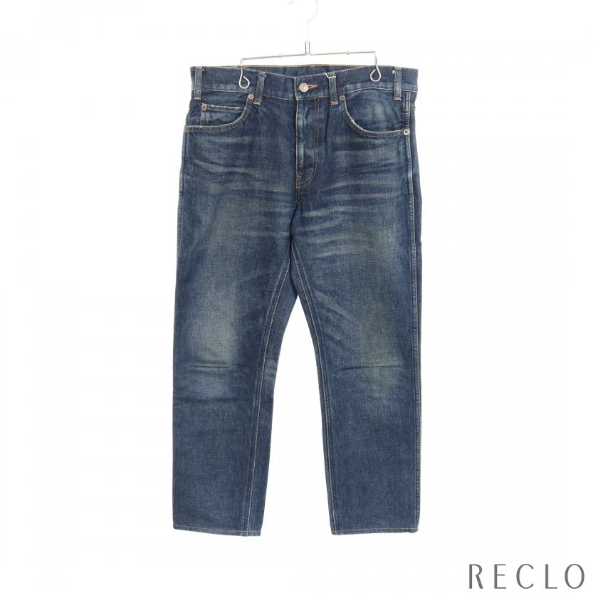 CELINE（セリーヌ） デニムパンツ コットン インディゴブルー ユーズド