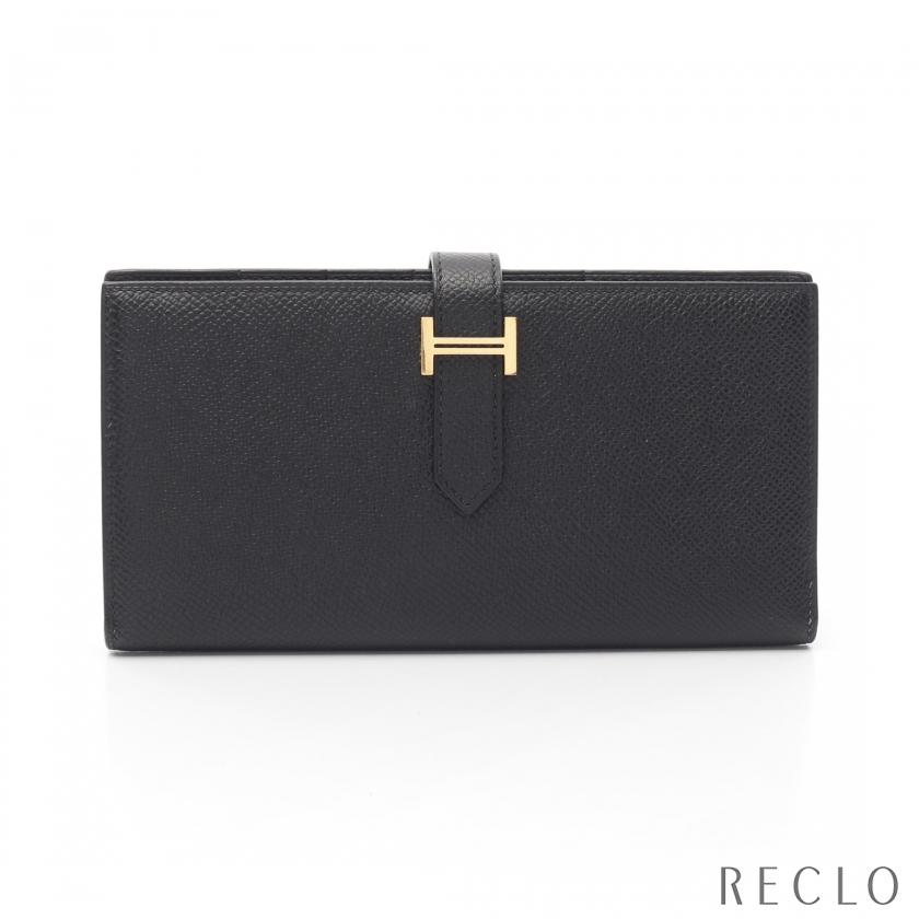 HERMES エルメス ベアンスフレ 二つ折り長財布 ヴォーエプソン  