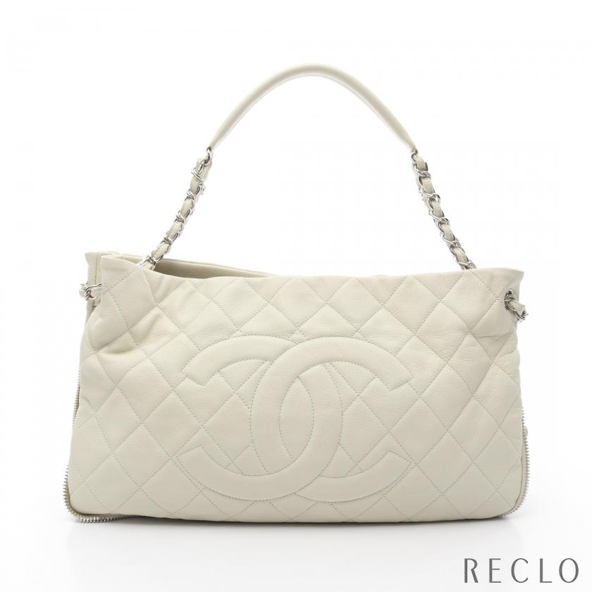 CHANEL ワンショルダー　マトラッセ　アイボリー ショルダーバッグ CHANEL（シャネル） マトラッセ ココマーク ワンショルダーバッグ