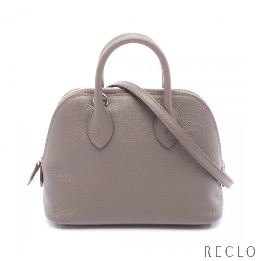 エルメス HERMES ボリード1923 ミニ ヴェルソ ハンドバッグ バッグ レザー エバーカラー エバーカラー レディース グレー系 【中古】 HERMES（エルメス） ボリード1923 ミニ ヴェルソ エタン ハンドバッグ