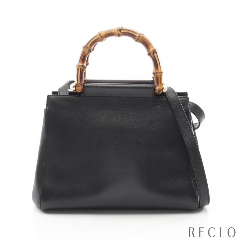 GUCCI ニムフェア バンブー バッグ ブラック