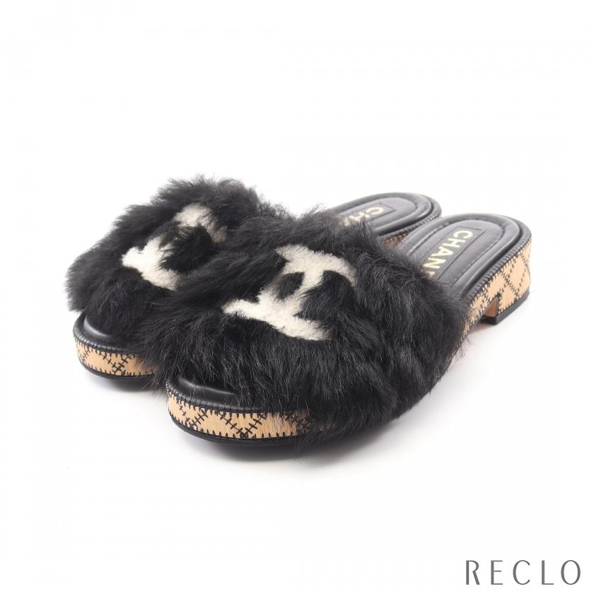 CHANEL（シャネル） ココマーク サンダル スライドサンダル レザー