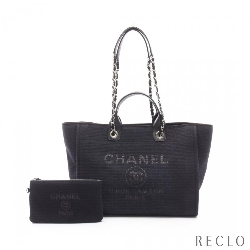 CHANELドーヴィルチェーントートバッグ　ショルダーバッグ CHANEL シャネル ドーヴィル チェーンショルダーバッグ チェーントート