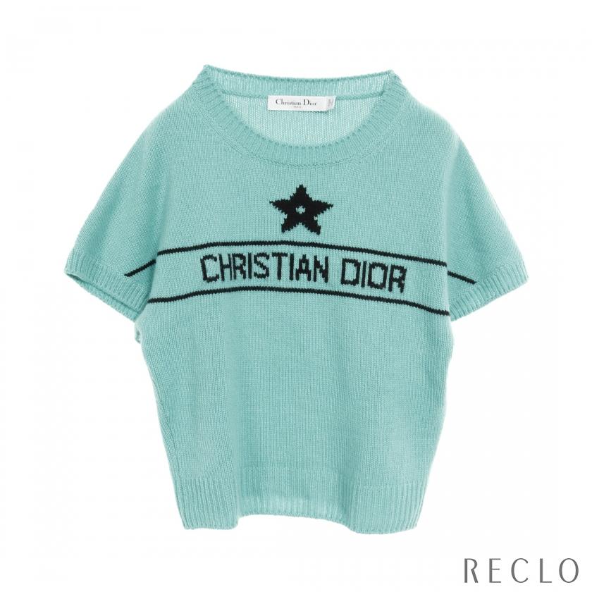 クリスチャンディオール Christian Dior ニット 半袖 ロゴ カシミヤ