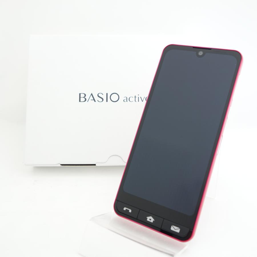 SIMフリー】BASIO active SHG09 レッド au版SIMロック解除品 新品未