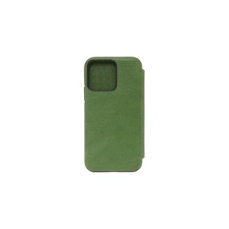 【au+1 collection】FOX AGING-LEATHER FOLIO CASE iPhone 13 Pro Max<Green>｜reco｜02