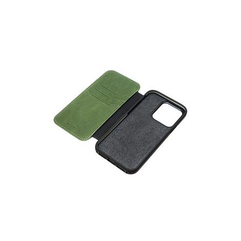 【au+1 collection】FOX AGING-LEATHER FOLIO CASE iPhone 13 Pro Max<Green>｜reco｜03