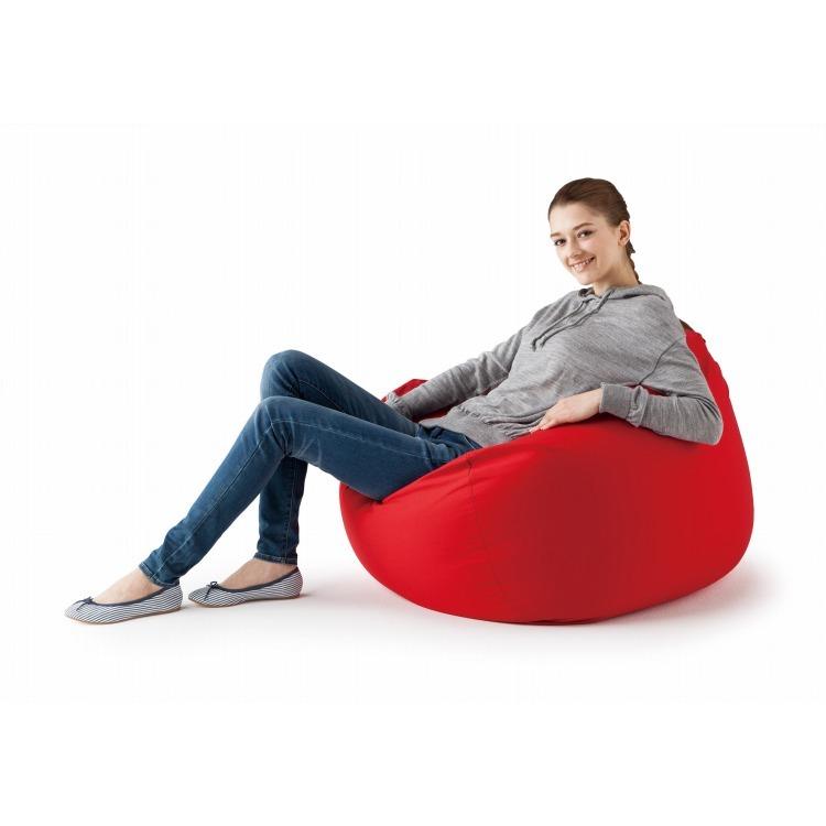 MOGU ビーズクッション 三角フィットソファ RE レッド 20％OFF》三角
