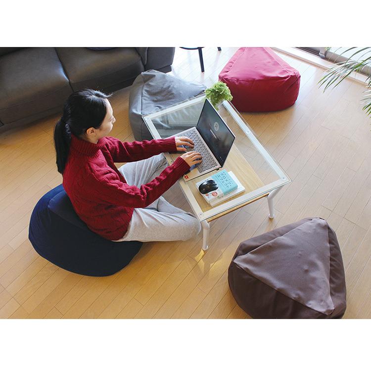 MOGU（モグ） 三角フィット座ブトン 本体+カバーセット パウダービーズ