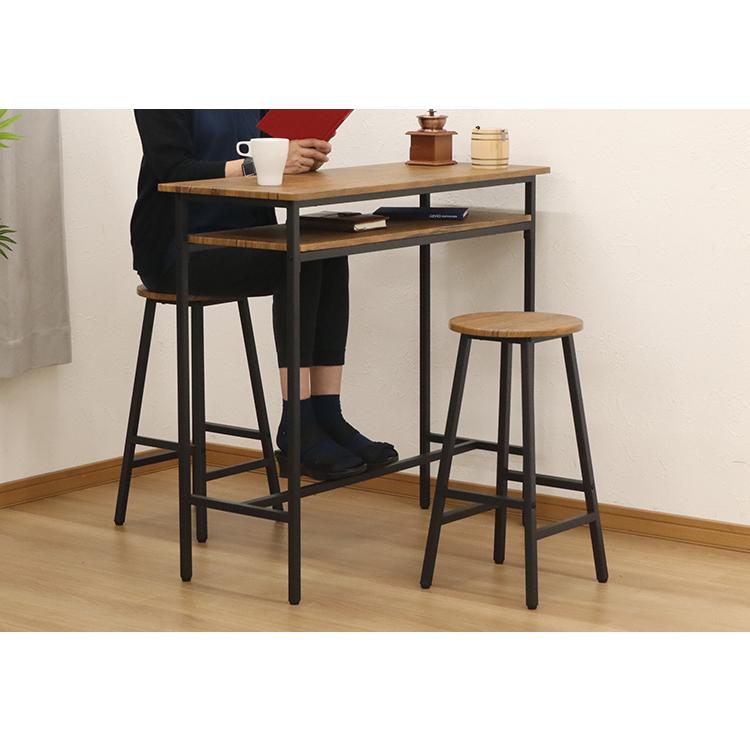 カウンターテーブル スツール 2点セット 幅100×奥行き40cm カウンター