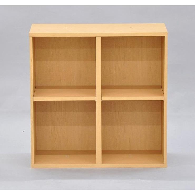 カラーボックス 幅60 高さ60 すき間収納 2段 二段 ワイド オープン