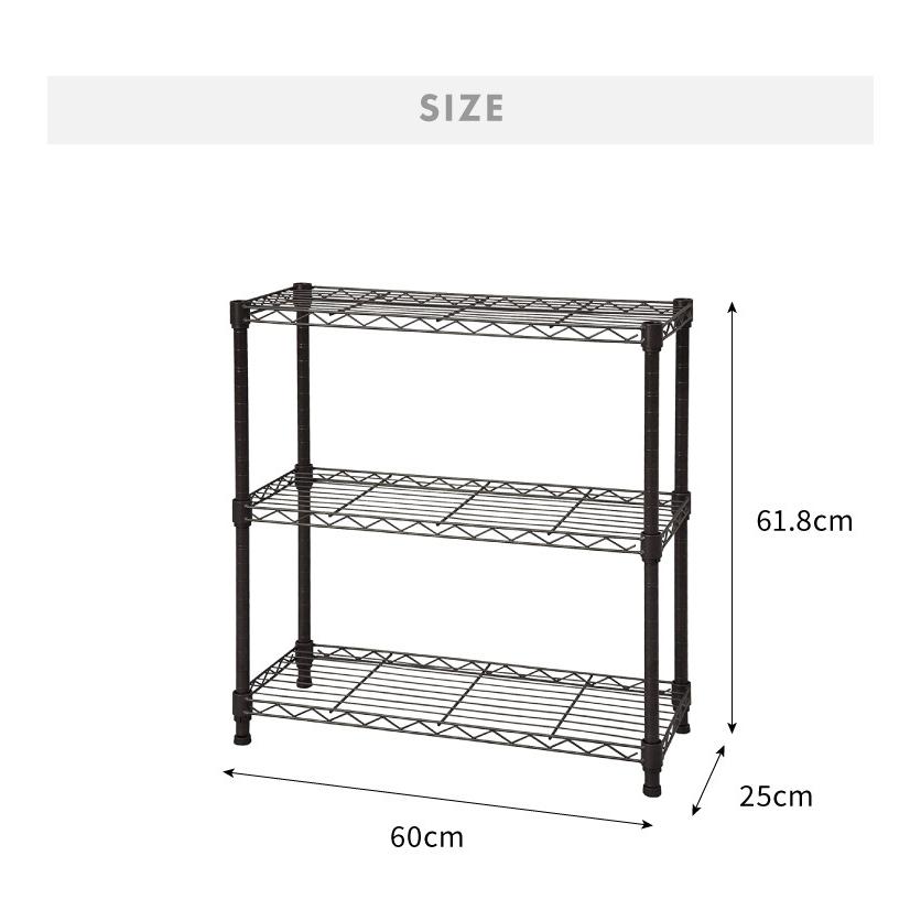 オープンラック ラック 3段 耐荷重80kg 幅60cm 奥行25cm スチールラック アジャスター付きシンプル キッチン収納 リビング収納 シェルフ 三段 代引不可 :0a-ns-6025:リコメン堂 - 通販 - Yahoo!ショッピング オープンラック ラック 3段 耐荷重80kg 幅60cm 奥行25cm スチールラック アジャスター付きシンプル キッチン収納 リビング収納 シェルフ 三段 代引不可 :0a-ns-6025:リコメン堂 - 通販 - Yahoo!ショッピング