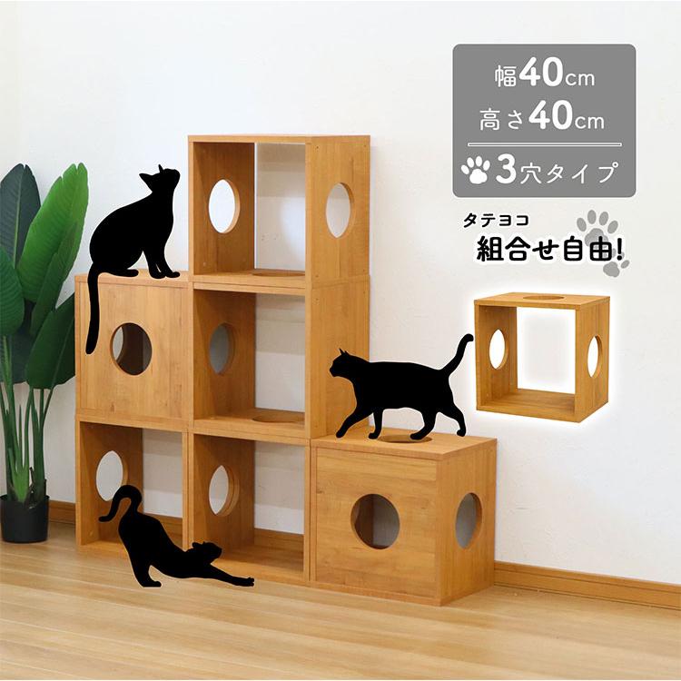 オープンラックシステム 猫ホーム 3S カラーボックス 組み合わせ 猫
