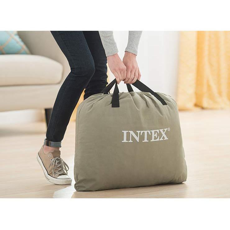 INTEX コンフォートプラッシュ ミッドライズ エアーベッド 67767JB FULL ダブル ベッド ベロア調 体圧分散 ポンプ内蔵 電動エアーベッド 正規販売店 | ブランド登録なし | 05