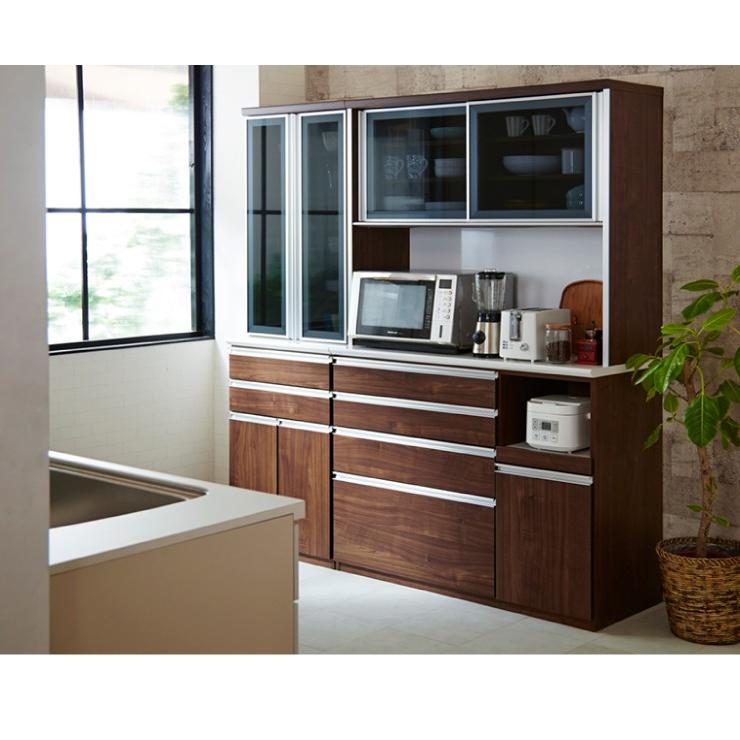 食器棚 幅120cm 高さ198cm 大川家具 国産 ほぼ完成品 開梱設置無料