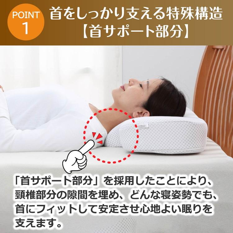 ナチュラルフィットまくら nishikawa 枕 首 サポート 横向き 仰向け