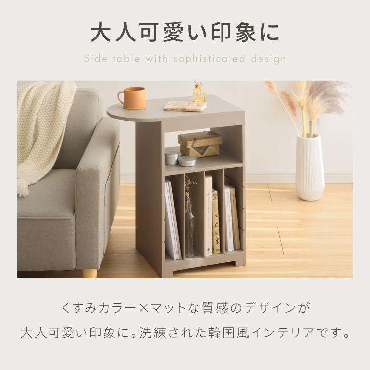 日本製 3way サイドテーブル 幅50cm レコードプレーヤー置けるレコード