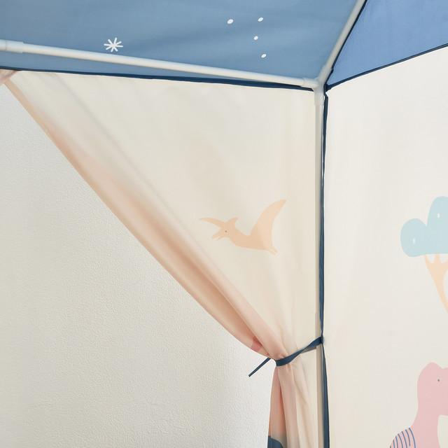 税込) ハウスタイプ子供用テント 設置簡単 片付けも簡単 専用キャリーバッグ付き 丈夫なガラス繊維素材のフレーム 子供のためのハウス型テント 室内  野外使用可能 森の小屋