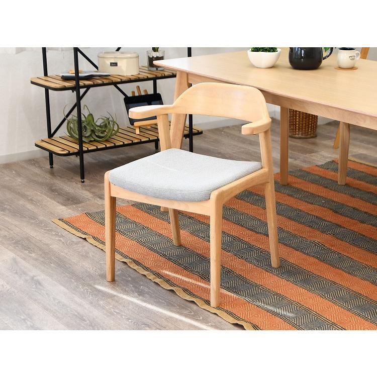 ダイニングチェア 2脚セット 肘掛け付き 背もたれ付き 座面高