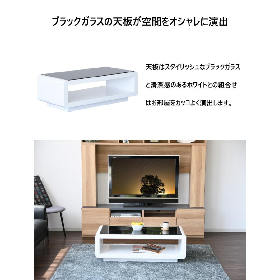 ローテーブル テーブル 幅105 ホワイト 白 ガラス 収納付き 鏡面 ローテーブル テーブル 幅105 ホワイト 白 ガラス 収納付き 鏡面