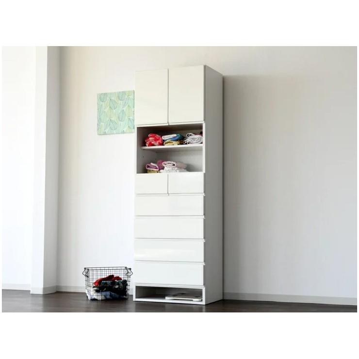 リコメン堂 ランドリーチェスト ハイタイプ 幅60cm 高さ180cm 奥行40cm